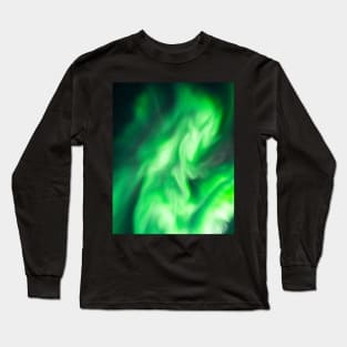 Looking Straight Up at the Aurora Borealis Long Sleeve T-Shirt